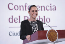 Sheinbaum presume alta aprobación en medio de tensión social