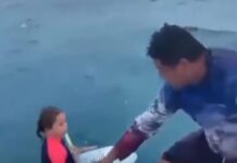 Pescadores salvan a niña que quedó a la deriva en La Paz